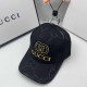 Black Street Simplicity Letter Patchwork See-through Hat