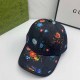 Black Street Simplicity Letter Patchwork Hat