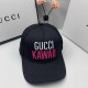 Black Street Simplicity Letter Embroidered Hat