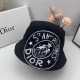 Black Street Simplicity Letter Patchwork Hat