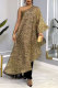 Leopard Print Casual Daily Celebrities Elegant Leopard Printing One Shoulder Regular Jumpsuits(bronzing)