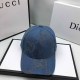 Baby Blue Street Simplicity Letter Patchwork Hat