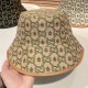 Khaki Street Simplicity Letter Patchwork Hat
