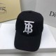 Black Street Simplicity Letter Embroidered Hat