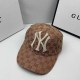 Khaki Street Simplicity Letter Embroidered Hat