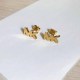 Gold Simplicity Letter Patchwork Earrings