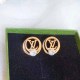 Rose Gold Simplicity Letter Patchwork Earrings