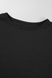 White Casual Solid Patchwork O Neck Long Sleeve Two Pieces