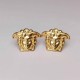 Gold Simplicity Figure Patchwork Earrings