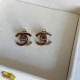 Silver Simplicity Letter Patchwork Earrings