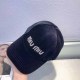 Black Street Simplicity Letter Rhinestone Hat