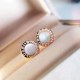 Rose Gold Simplicity Letter Patchwork Earrings