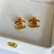 Gold Simplicity Letter Patchwork Earrings