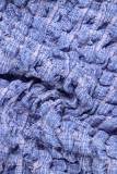 Purple Elegant Solid Patchwork Half A Turtleneck Wrapped Skirt Dresses