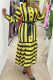 Black Casual Striped Print Patchwork Turndown Collar Shirt Dress Dresses