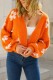 Orange Casual Daily Patchwork Cardigan Outerwear