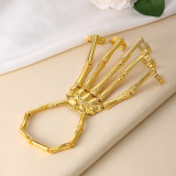 Gold Casual Solid Patchwork Bracelets