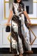 Black Casual Print Pleated O Neck Short Sleeve Dress Dresses