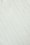 White Casual Solid Tassel Patchwork Turndown Collar Outerwear