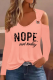 Tangerine Red Casual Print Patchwork V Neck Tops
