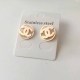 Rose Gold Simplicity Letter Patchwork Earrings