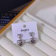 Silver Simplicity Geometric Patchwork Earrings