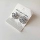 Silver Simplicity Letter Patchwork Earrings