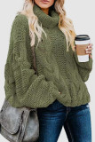 Light Gray Casual Solid Patchwork Turtleneck Tops