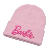 Light Pink Casual Letter Embroidery Patchwork Hat