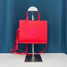 Red Street Simplicity Print Letter Bags