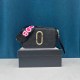 Black Pink Street Simplicity Letter Geometric Patchwork Zipper Bags(Without Box)
