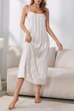 Black Casual Striped Patchwork Sleepwear Two Piece Set