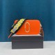 Orange Street Simplicity Letter Geometric Patchwork Zipper Bags(Without Box)
