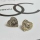 Gold Simplicity Letter Patchwork Earrings