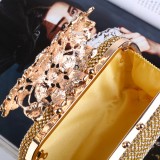 Gold Casual Daily Patchwork Chains Bags