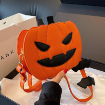 Orange Casual Patchwork Contrast Bags