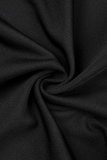 Rose Red Sexy Solid Patchwork Backless Fold V Neck Regular Jumpsuits