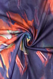 Colour Sexy Casual Print Backless Halter Sleeveless Dress Dresses