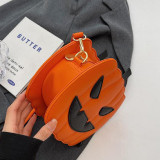 Orange Casual Patchwork Contrast Bags