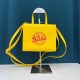 Yellow Street Simplicity Print Letter Bags