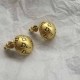 Gold Vintage Simplicity Letter Patchwork Earrings