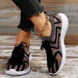 Grey Casual Sportswear Daily Patchwork Frenulum Round Comfortable Out Door Shoes