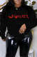 Black Casual Daily Print Patchwork O Neck Tops