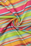 Colour Sexy Print Patchwork Backless High Opening Strapless One Step Skirt Dresses