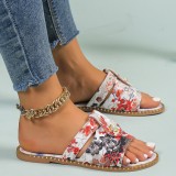 Pink Casual Patchwork Round Comfortable Shoes