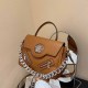 Dark Brown Simplicity Figure Chains Bags
