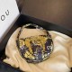 Black Street Elegant Letter Patchwork Bags
