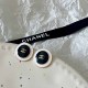 Black Simplicity Letter Patchwork Earrings