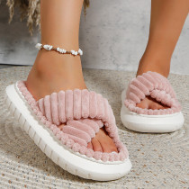 Pink Casual Patchwork Solid Color Round Comfortable Shoes