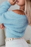 Pink Casual Daily Solid Cardigan With Bow Rhinestone V Neck Outerwear